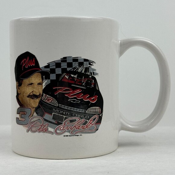 Vintage 1998 Dale Earnhardt Monte Carlo Number 3 Collectible NASCAR Coffee Cup - Picture 1 of 10
